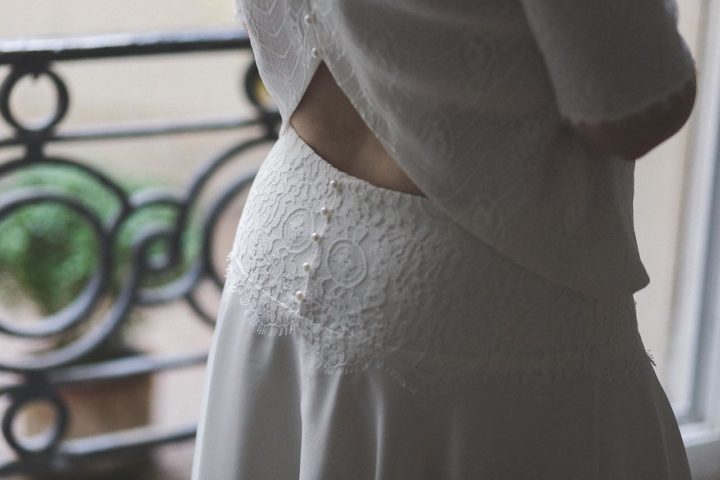 Robe de mariée créatrice parisienne - Elise